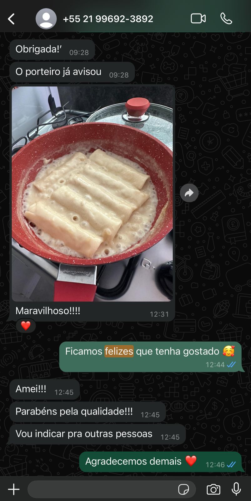 feedback ravelli massas artesanais