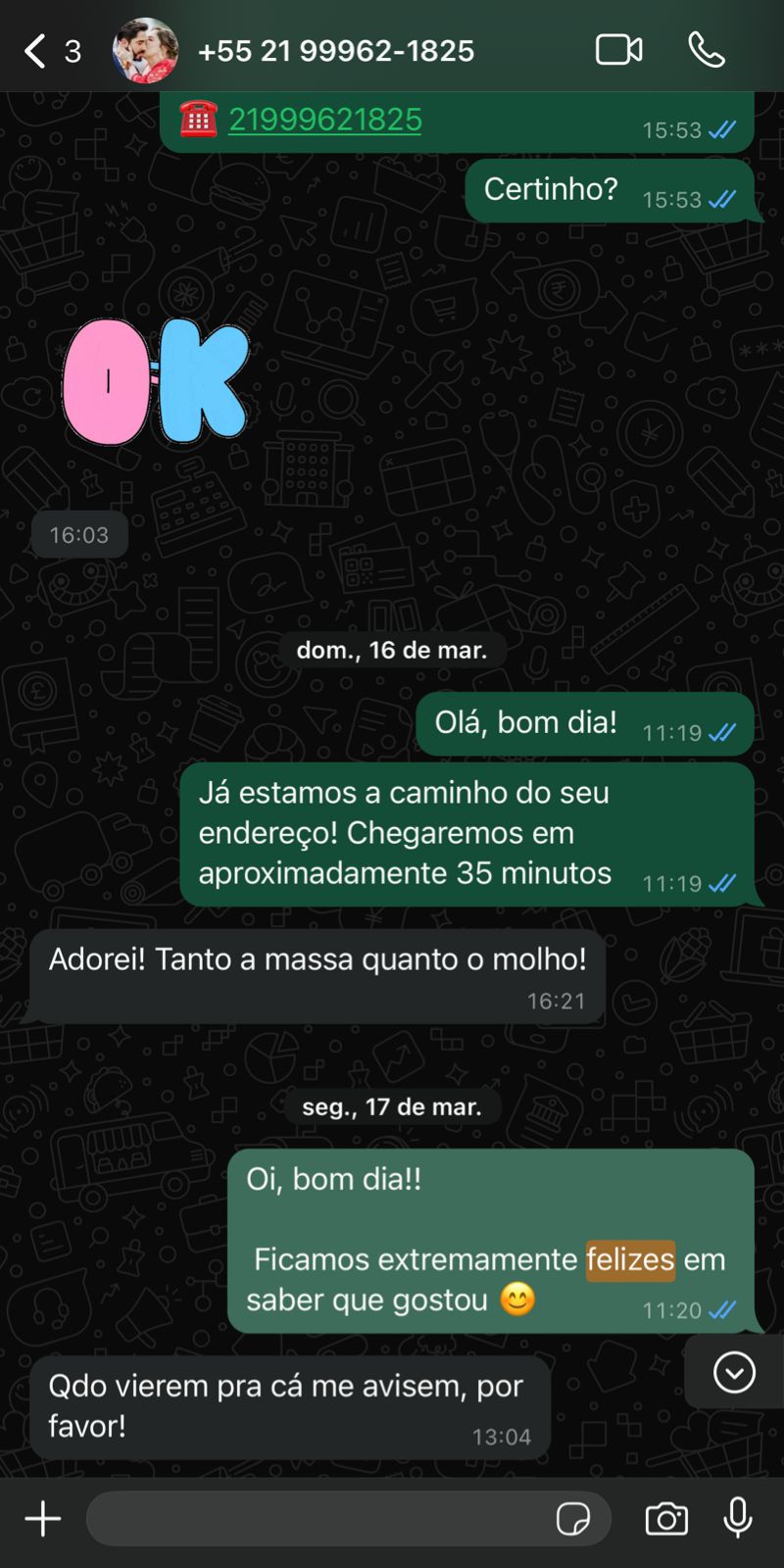 feedback ravelli massas artesanais