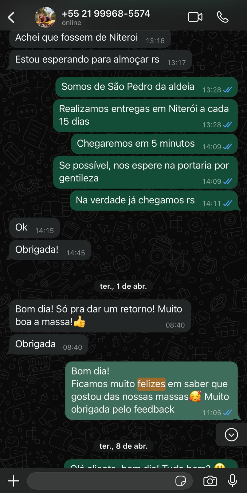 feedback ravelli massas artesanais